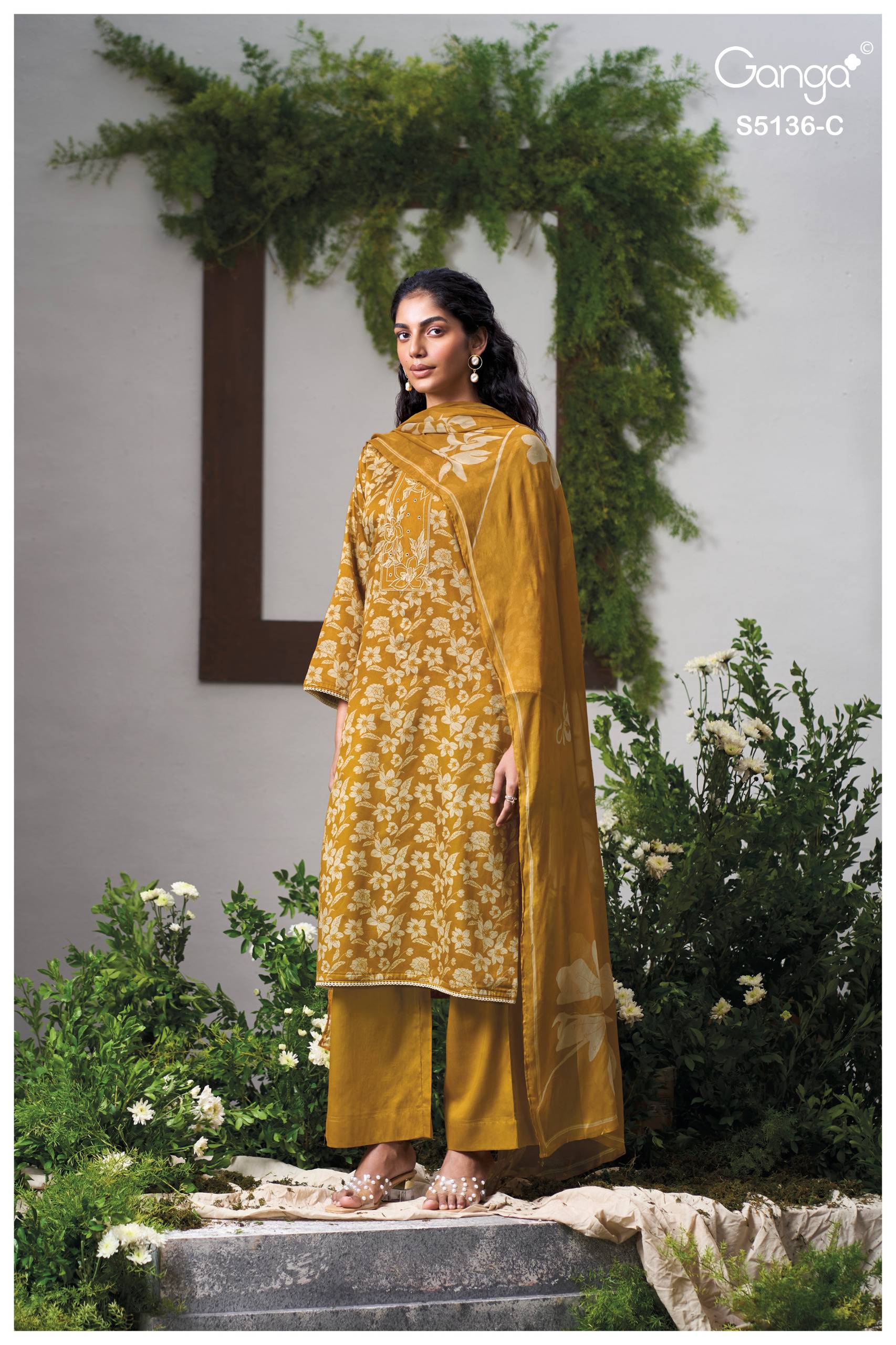 TILOTAMA 5136 SERIES BY GANGA FASHION Beautiful Colourful COTTON SATIN Dresses At Wholesale Price